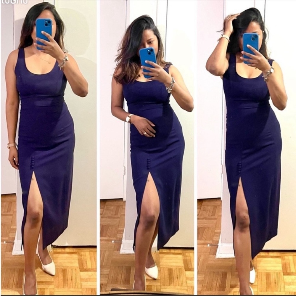 Vintage dress purple